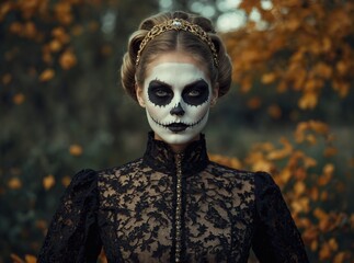 A spooky garden path leading to a haunted house filled with thrills