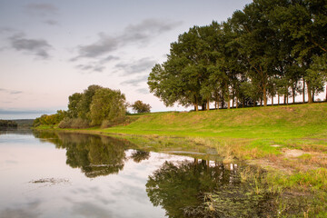 Picturesque Landscape of Rural Moldova. Idyllic Countryside Landscape in Republic of Moldova. Rolling Hills and Farmland in Europe.
