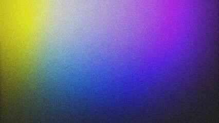 Colorful Gradient Background with Grainy Noise Texture. Modern and Futuristic Design with Smooth Fluid Shapes, Ideal for Posters with a Unique Visual Appeal.