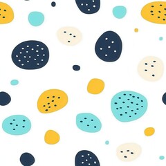 Fototapeta premium Soft Organic Minimalist Pattern Design, seamless pattern