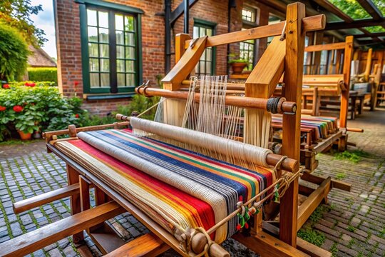 Traditional loom shuttle used in weaving processes, showcasing craftsmanship and textile artistry