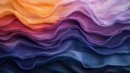 Obraz premium An intricate display of colorful waves interwoven in layers, creating a mesmerizing abstract artwork exploring themes of emotion, movement, and visual depth.