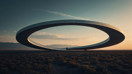 The world where abstract architecture and nature concepts becomes reality and comes to life in a most unexpected ways. Surreal buildings concept.