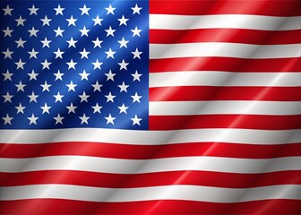 Naklejka premium USA Flag Template for Creative Projects, Graphic Design, and Educational Use - High-Quality Vector and PNG Formats