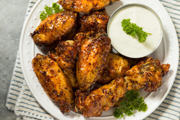 Homemade Hot Honey Chili Crispy Chicken Wings