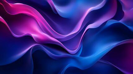 Obraz premium Abstract Background with Blue and Purple Wavy Shapes