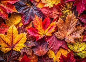 Vibrant Autumn Leaves Color Change - Stunning Fall Foliage in Shades of Red, Orange, Yellow, and Brown Nature's