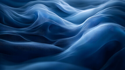 Abstract Blue Wavy Background