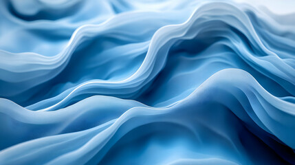 Obraz premium Abstract Blue Wavy Background Illustration