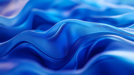 Obraz premium Abstract Blue 3D Wavy Background