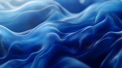 Fototapeta premium Abstract Blue Wavy Background