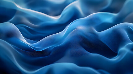 Fototapeta premium Abstract Blue Wavy Background Illustration