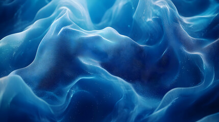 Obraz premium Abstract Blue 3D Background with Wavy Texture