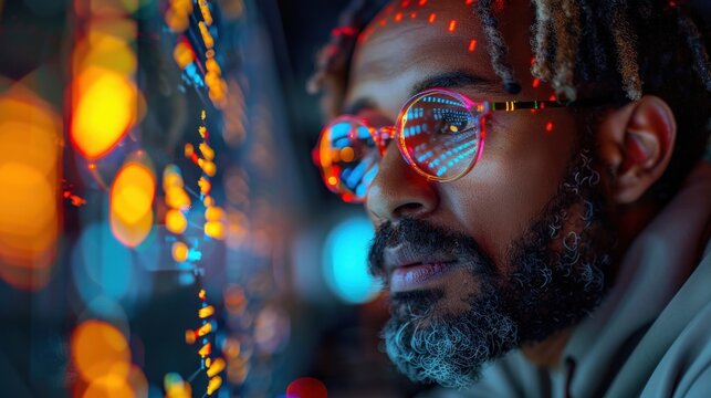 A developer explaining JavaScript code to a colleague using a whiteboard