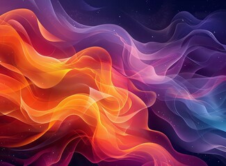 Obraz premium Abstract Colorful Flowing Lines Design