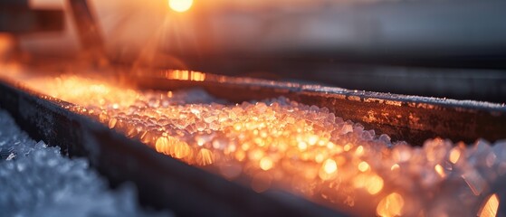 Advanced Salt Processing with Vibrant Light Effects