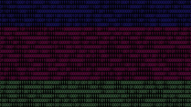 Binary code on flag of Kuban People's Republic. Program source code or Hacker concept on Kuban People's Republic flag. Kuban People's Republic digital technology security, hacking or programming