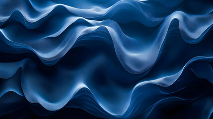 Obraz premium Abstract 3D Blue Wavy Background