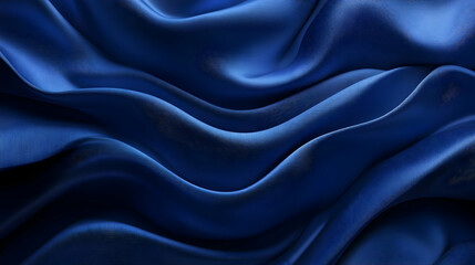 Obraz premium Abstract 3D Blue Fabric Waves Background