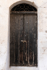 old wooden door in town