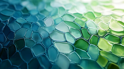Fototapeta premium Abstract Background of Green and Blue Liquid Bubbles