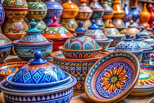 Vibrant Safi Morocco Pottery Showcasing Traditional Craftsmanship and Unique Designs for Home Decor and Artisan