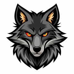 Fototapeta premium wolf head mascot