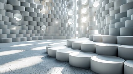 Obraz premium Abstract Modern Architecture Interior Design