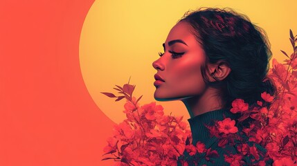 empowering feminist-themed print, featuring strong messages, modern typography, and artistic imagery of women.