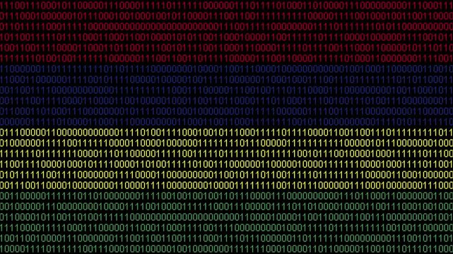Binary code on flag of Mauritius. Program source code or Hacker concept on Mauritian flag. Mauritius digital technology security, hacking or programming