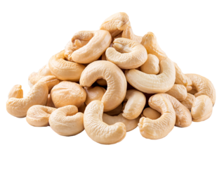 a pile of cashew nuts