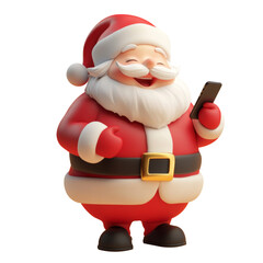 Obraz premium santa claus 3d rendered illustration. Generative AI.