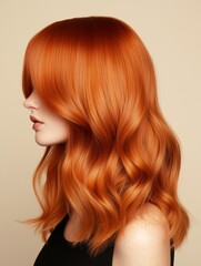 Fototapeta premium Portrait of a model with cowboy copper hair