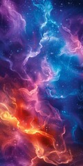 Fototapeta premium Abstract Colorful Nebula Space Galaxy