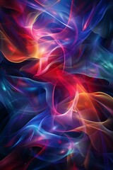 Abstract Colorful Flowing Lines
