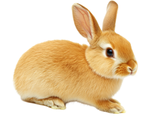 a close up of a rabbit