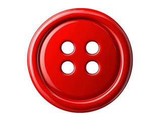 a red button with four holes