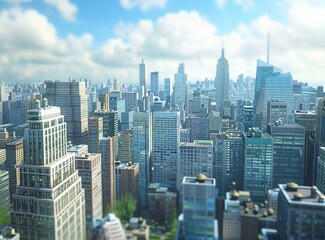 Obraz premium New York City Skyline Illustration