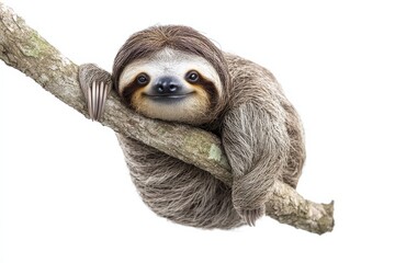 Fototapeta premium Peaceful Sloth Tree Branch