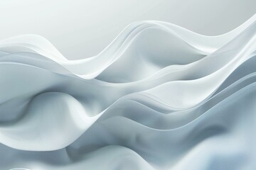 Obraz premium White Fabric Waves