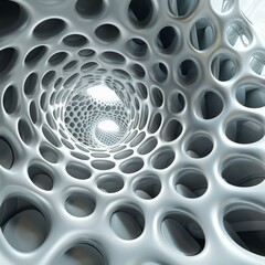 Futuristic organic tunnel