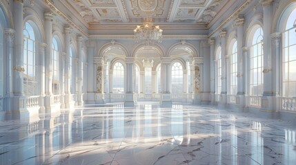 Obraz premium Elegant Palace Hall Illustration