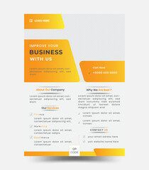 Business Flyer Template, perfect for any personal or corporate use. It&rsquo;s ideal for any company project. You can edit easily this flyer, It&rsquo;s 100% customizable, All objects are resizable.