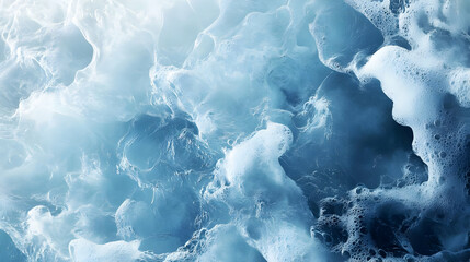 Abstract Blue Foam Texture Background
