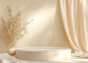 Product Podium - Yellow Background