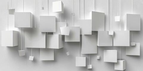 Three-dimensional white cube