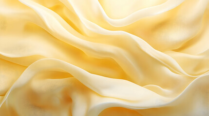 Obraz premium Abstract Yellow Fabric Background - Soft, Smooth, and Flowing Texture