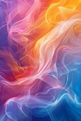 Obraz premium Abstract Colorful Flowing Lines