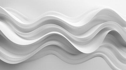 Obraz premium White Minimalist Wave