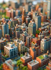 Miniature Cityscape of New York
